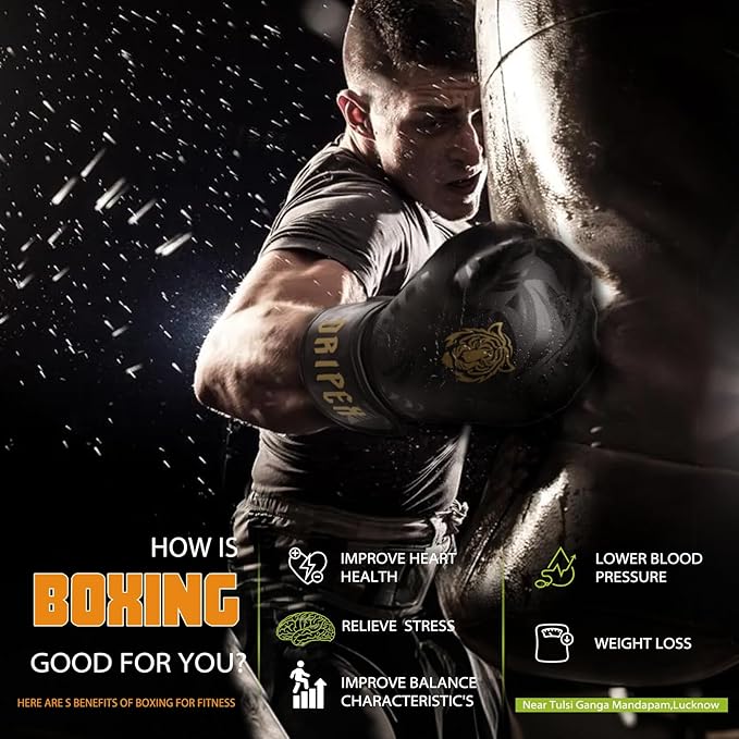 Dripex Boxing Gloves for Men Women Youth, Boxing Training Gloves | for Heavy Bag Workout, Muay Thai, Kickboxing, Sparring Punching（8 10 12 14 16oz）