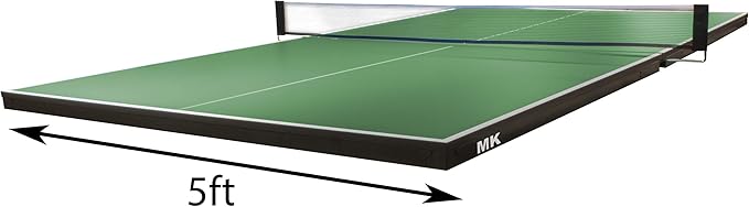 Pool Table Conversion Top - Go from Pool to Ping Pong in Seconds - Regulation Size - 9' x 5' - 19mm Thick Top - Regulation Net Set Included - Warranty: 3-Year