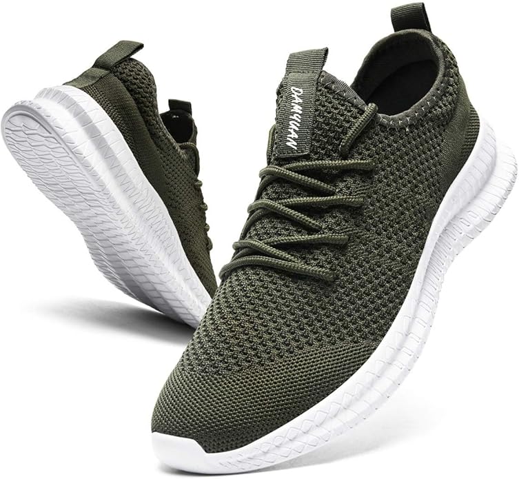 FUJEAK Men Running Shoes Men Casual Breathable Walking Shoes Sport Athletic Sneakers Gym Tennis Slip On Comfortable Lightweight Shoes
