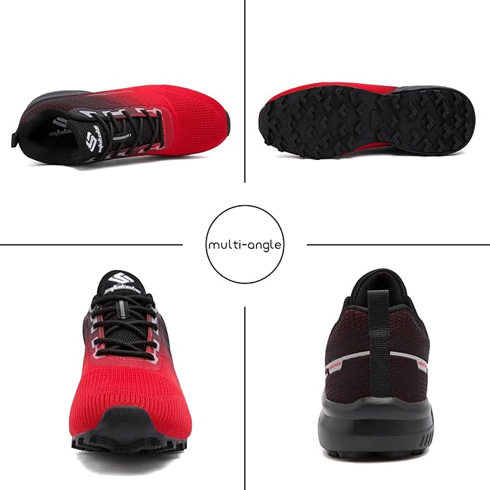 Men's Trail Running Shoes Lightweight Breathable Walking Hiking Sneakers Outdoor Athletic Tennis Cross Training Shoes