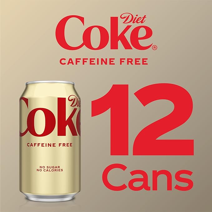 Diet Coke Caffeine Free Soda, 12 fl oz, 12 Pack (Package May Vary)