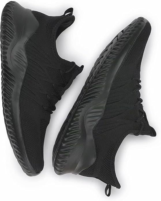 Mens Running Shoes Slip-on Walking Sneakers Lightweight Breathable Casual Soft Sole Trainers