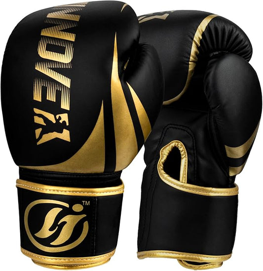 Boxing Gloves for Men & Women, Sparring Training Gloves for Boxing, Kickboxing, Muay Thai, MMA, Heavy Bag Workout Gloves with Multi-Layer Padding, Secure Fit, 10 12 14 16 oz