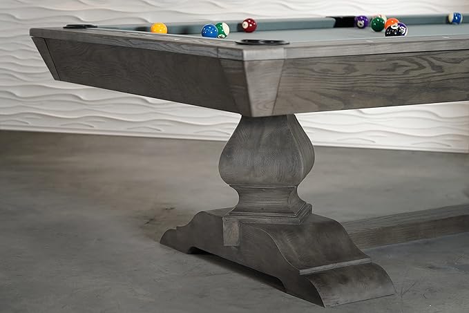 Nixon Billiards - Birdy Slate Billiard Pool Table- Grayson Grey - 7ft and 8ft - Whiteglove
