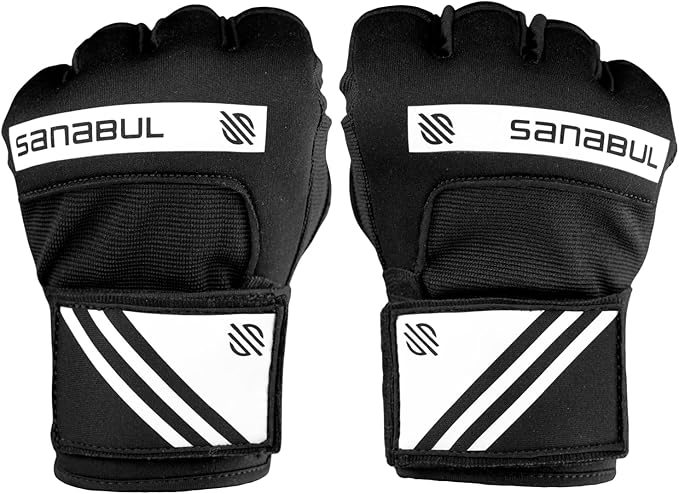Sanabul Gel Boxing Hand Wraps for Men & Women Muay Thai MMA Kickboxing Quick Wraps Boxing Inner Gloves Wrist Knuckle Protection