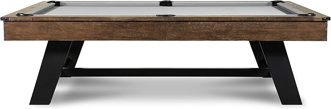 Nixon Billiards - Hunter Slate Billiard Pool Table(Metal Leg) - Brushed Walnut - 7 FT and 8 FT - White Glove Installation