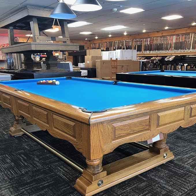 Boshen Worsted Blend Billiard Cloth Pool Table Felt Fast Speed for 7' 8' 9' Pool Table Pre Cut Bed & Rails
