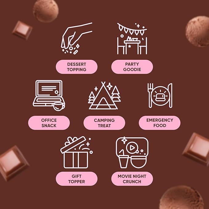 Star Candies Freeze Dried Ice Cream Chocolate (2.5 oz.) No Melting Freeze Dried Chocolate Ice Cream Candy | Crunchy & Delicious Camping Food | Premium Astronaut IceCream loved by Kids and Adults | Space and Astronaut Snack | Gift for Birthday or Party