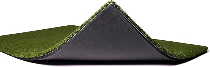 Premium Turf Indoor/Outdoor Golf Mat. Bonus Tray + 3 Tees
