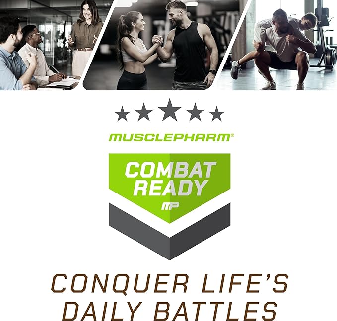 MusclePharm Combat Ready Protein Bar, Confetti Cake High Protein Bars, Combat Cravings, Fuel Performance & Meet Energy Demands, 20g Protein from Whey Protein, 4g Fiber, Gluten Free, 12 Bars