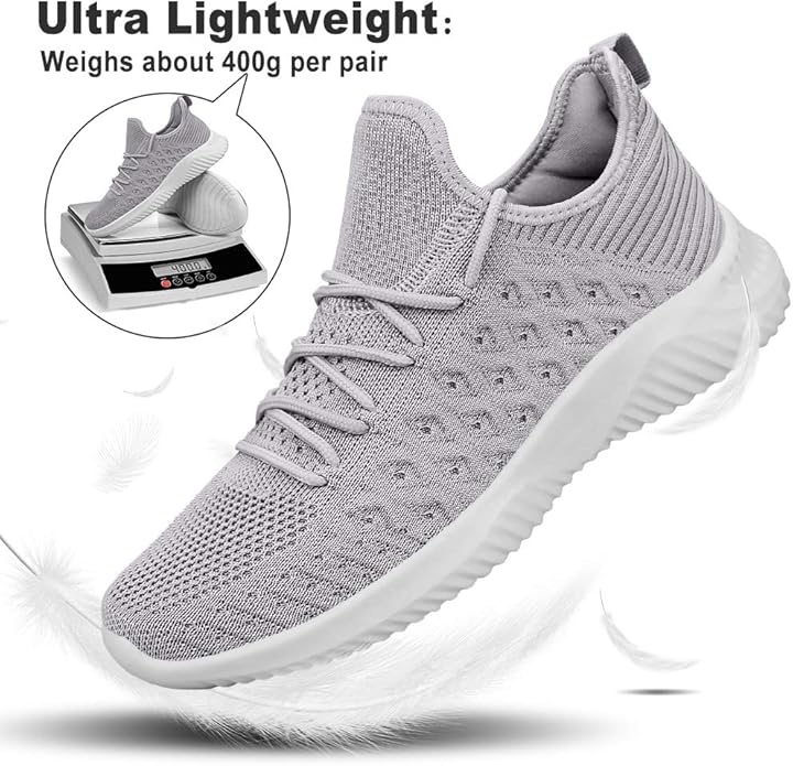 Feethit Mens Slip On Walking Shoes Lightweight Breathable Non Slip Running Shoes Comfortable Fashion Sneakers for Men