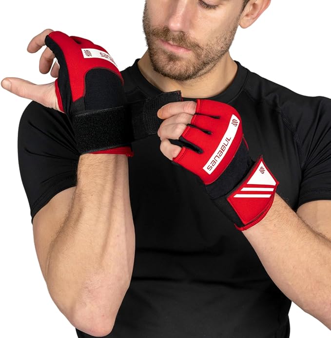 Sanabul Gel Boxing Hand Wraps for Men & Women Muay Thai MMA Kickboxing Quick Wraps Boxing Inner Gloves Wrist Knuckle Protection