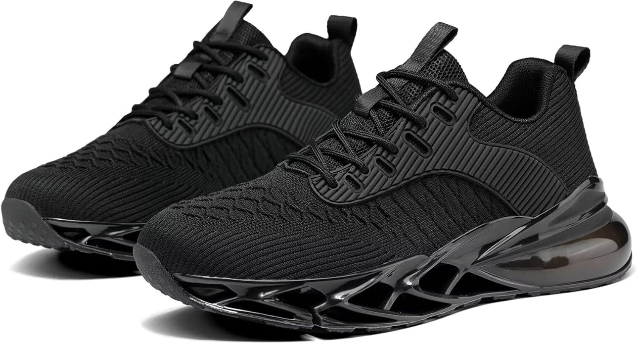 Men's Running Shoes Blade Tennis Walking Fashion Sneakers Breathable Non Slip Gym Sports Work Trainers