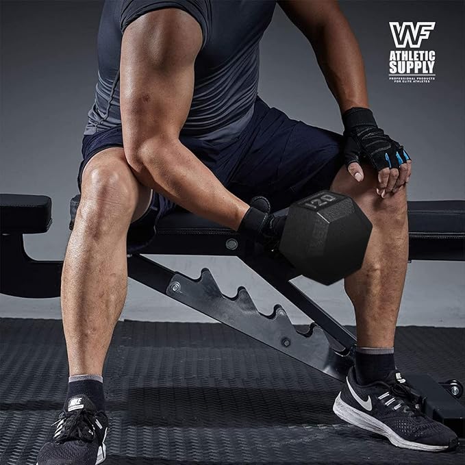WF Athletic Supply 200Lb Dumbbell Set, 10-30Lb Dumbbell Set with A Frame Storage Rack for Muscle Toning, Strength Building & Weight Loss - Multiple Choices Available