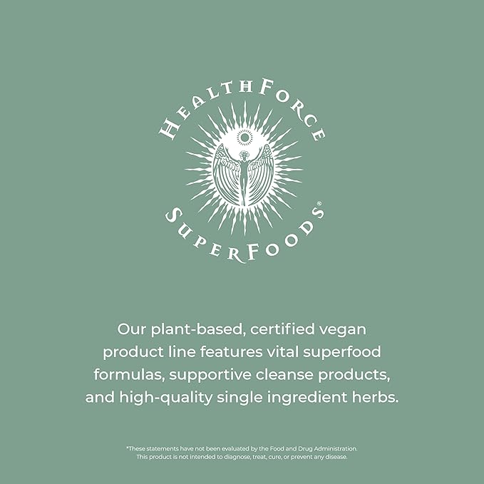 HEALTHFORCE SUPERFOODS Vitamineral Green - Mineral Supplement for Immune & Thyroid Support - Green Powder Supplement with Ingredients from The Land - Gluten-Free & Vegan - 120 Capsules