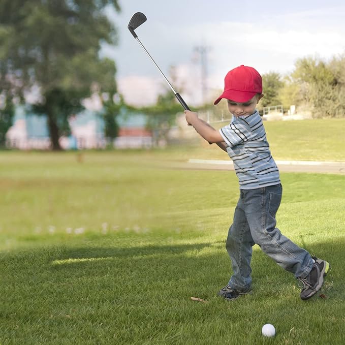 Kids Golf Set with 3 Clubs, 6 Practice Balls, Putting Cups and Flag Poles, Golf Training Kit-Only Right Hand
