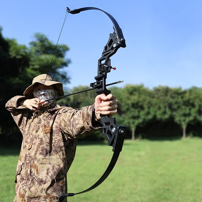 Archery Bow Set Recurve Bow and Arrow Adult Set 51" Training Bow Takedown 30 40 50lb Long Bows for Hunting Adult Beginner with 12 Arrows