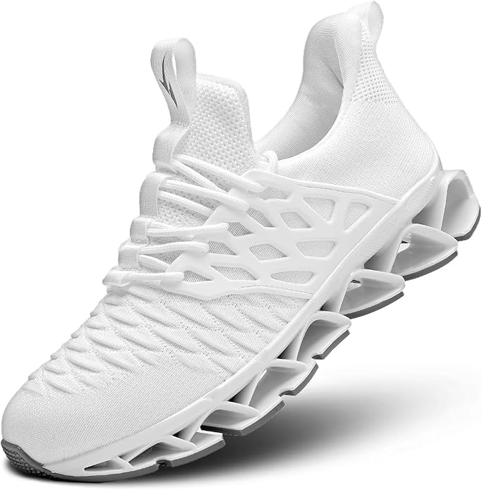 Men's Slip on Walking Running Shoes Blade Tennis Casual Fashion Sneakers Comfort Non Slip Work Sport Athletic Trainer