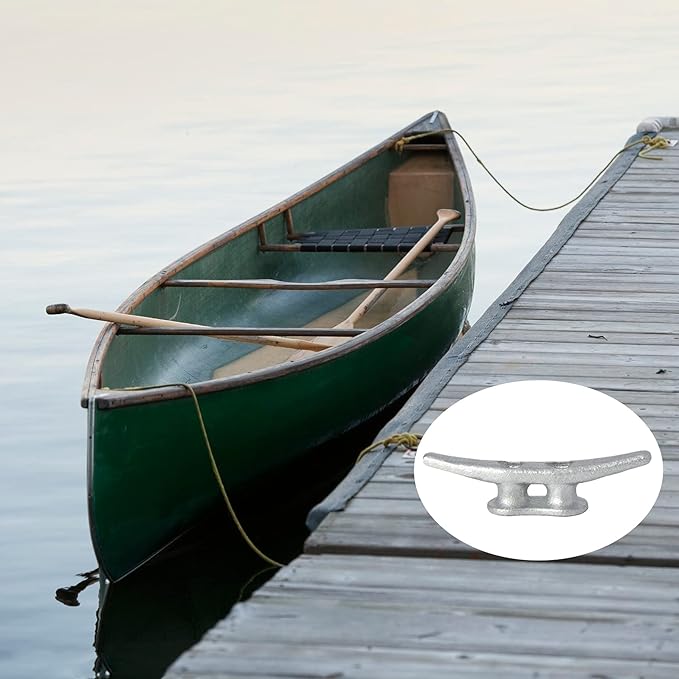 4 inch Dock Cleats 4/6/8/12/16/20/24 Pack,Boat Dock Cleats Rope Cleat Marine Cleats Iron Boat Cleats with Hardware ldeal for Deck,Nautical Decor,Cleats for Boat Dock,Boat Tie Down Cleats
