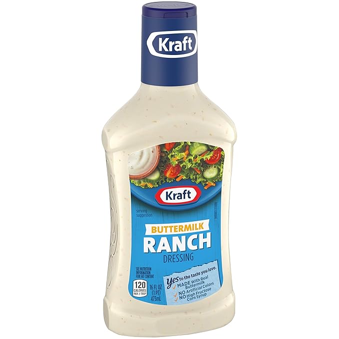 Kraft Buttermilk Ranch Salad Dressing (16 fl oz Bottle) (Pack of 3)