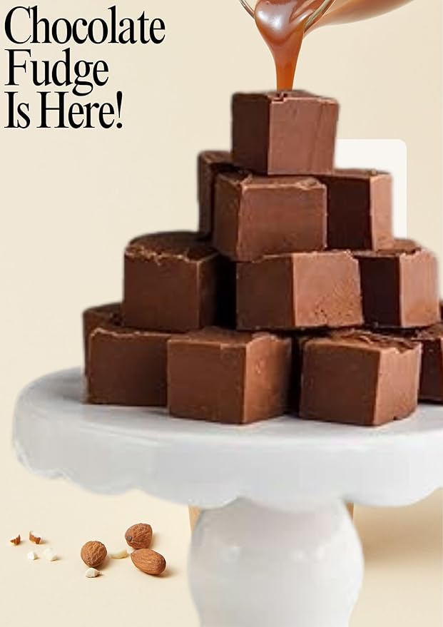 Nuts To You Sugar Free Smooth Creamy Chocolate Fudge | Fresh Gourmet Candy | Decadent and Delicious Handcrafted Fudge 6.6 Oz. (Pack of 2)