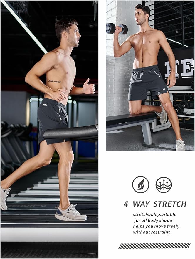 NORTHYARD Men's Running Athletic Shorts 5"/ 7"/ 9" Workout Gym Short Tennis Quick Dry Active Sport Hiking Basketball
