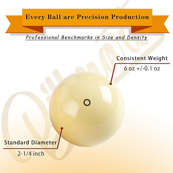 Premium Billiard Balls Pool Table Accessories 2-1/4" Regulation Size 16 Pool Balls Billiard Set