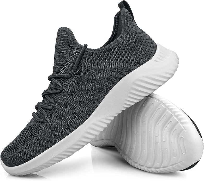 Feethit Mens Slip On Walking Shoes Lightweight Breathable Non Slip Running Shoes Comfortable Fashion Sneakers for Men