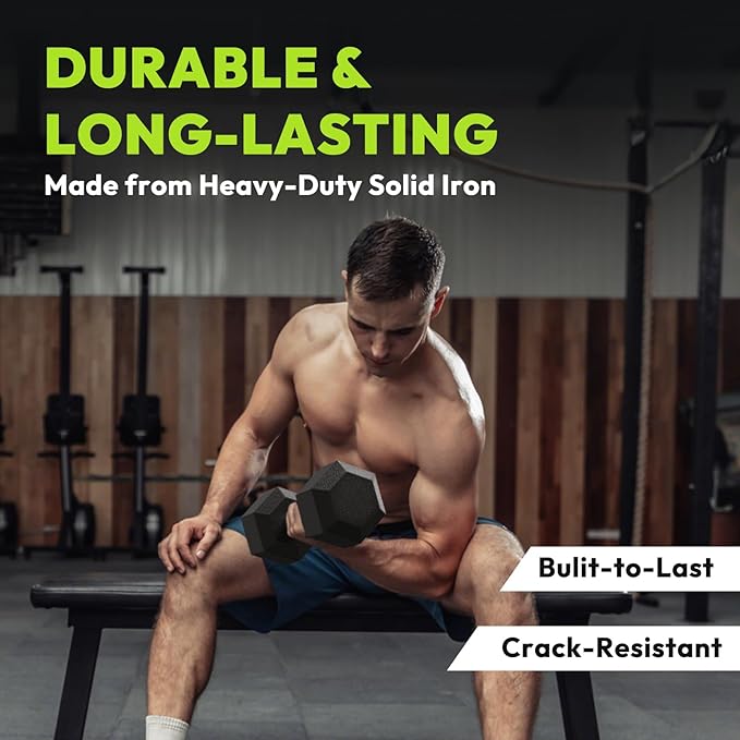 Hex Dumbbell Set 2.5-400 lb, Rubber Encased Exercise & Fitness Dumbbells, Weights Dumbbells Set of 2, Hand Weight for Strength Training