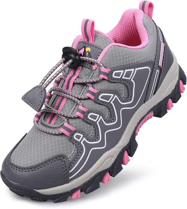 UOVO Boys Girls Kids Sneakers Hiking Running Outdoor Walking Tennis Shoes Waterproof Non Slip Fashion Sneakers(Little/Big Kids