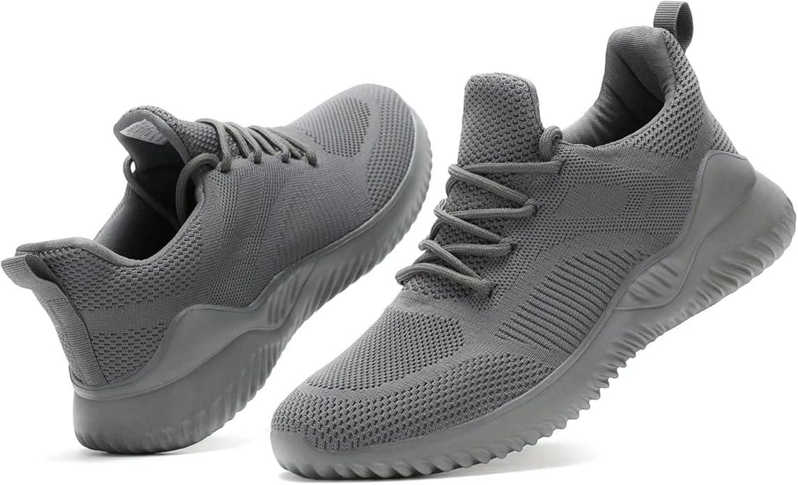 Men's Non Slip Running Shoes Ultra Light Breathable Casual Walking Shoes Fashion Sneakers Mesh Workout Sports Shoes