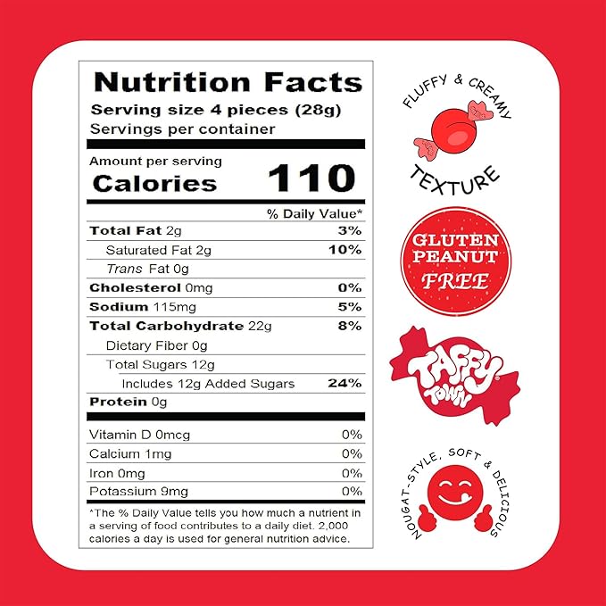 Taffy Town Saltwater Taffy, Cherry, 2.5Lb