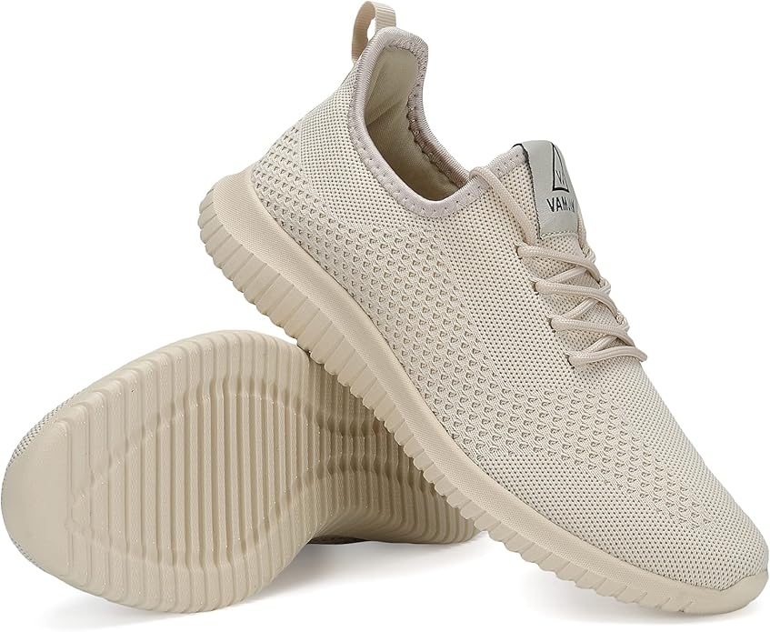 VAMJAM Men's Running Shoes Ultra Lightweight Breathable Walking Shoes Non Slip Athletic Fashion Sneakers Mesh Workout Casual Sports Shoes