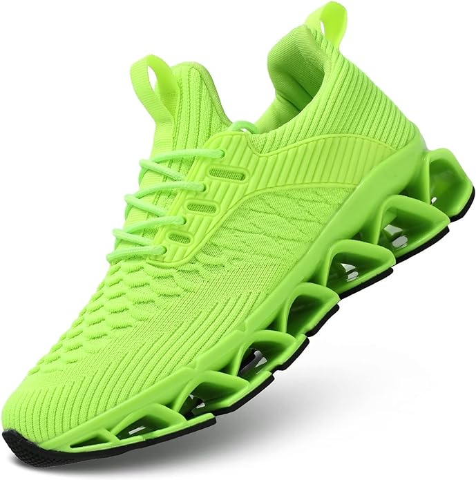 Men's Slip on Walking Running Shoes Blade Tennis Casual Fashion Sneakers Comfort Non Slip Work Sport Athletic Trainer