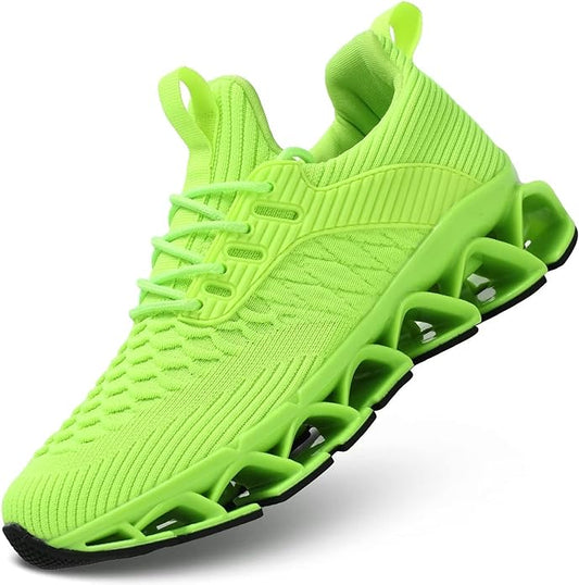Men's Slip on Walking Running Shoes Blade Tennis Casual Fashion Sneakers Comfort Non Slip Work Sport Athletic Trainer