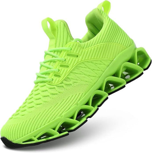Men's Slip on Walking Running Shoes Blade Tennis Casual Fashion Sneakers Comfort Non Slip Work Sport Athletic Trainer