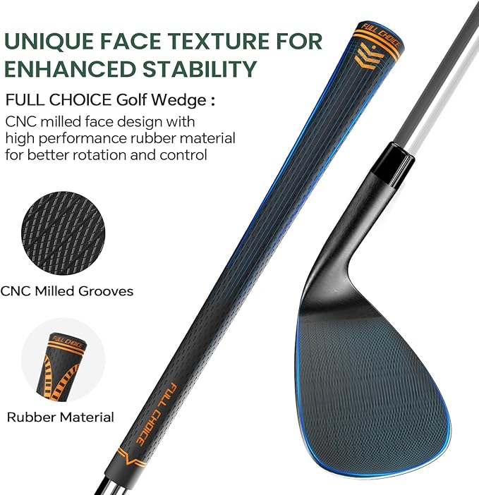 Golf Wedges, CNC Milled Face for More Spin and Control, 52/56/60/70 Degree Golf Sand Wedge, Gap Wedge, Lob Wedge Golf Clubs, Wedges Golf Clubs for Men Women Right Hand
