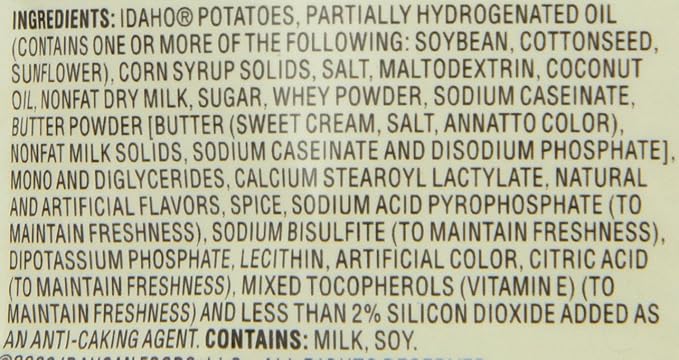 Idahoan Mashed Potatoes, Buttery Homestyle, 4 oz (Pack of 4)