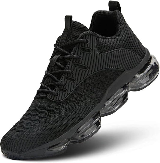 Mens Running Shoes Air Low Top Comfort Walking Lace Up Sneakers Breathable Fashion Tennis Sport Gym Fitness Cross Trainers