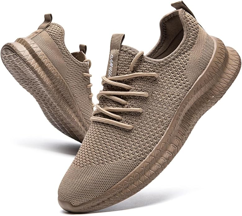 FUJEAK Men Running Shoes Men Casual Breathable Walking Shoes Sport Athletic Sneakers Gym Tennis Slip On Comfortable Lightweight Shoes