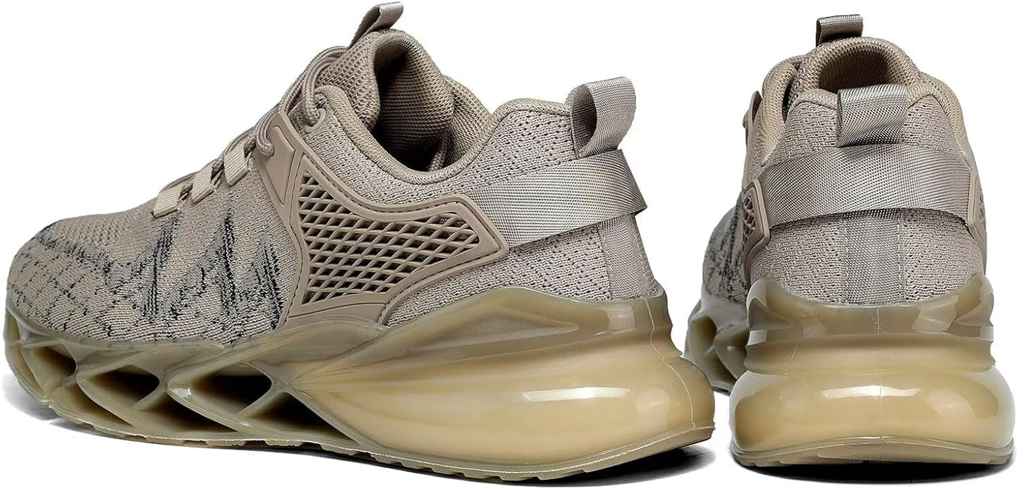 Men's Running Shoes Blade Tennis Walking Fashion Sneakers Breathable Non Slip Gym Sports Work Trainers
