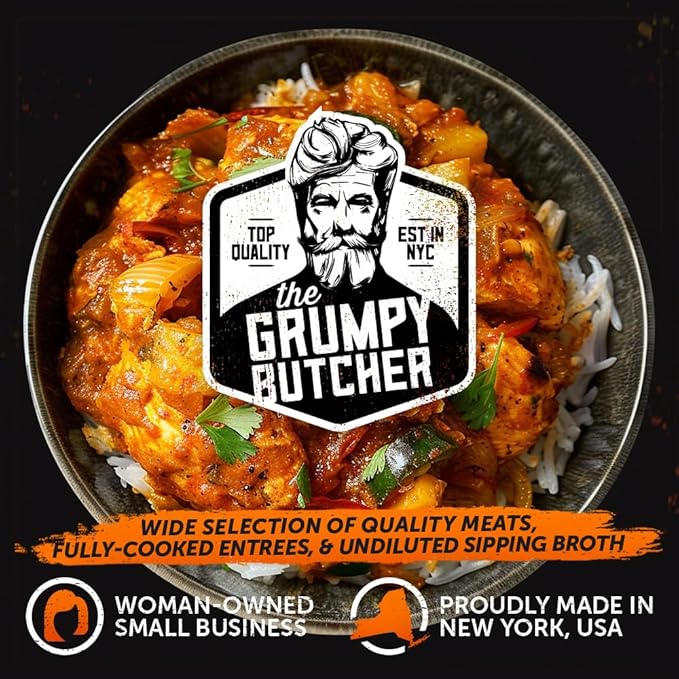 Grumpy Butcher Chef-Crafted Gourmet Meals Sampler: Comfort Classics, 6-pack (10 – 15 oz each) – Premium Prepared Meals & Entrees