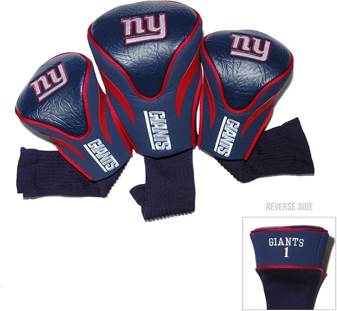 Team Golf NFL Numbered 1, 3, & X, Fits Oversized Drivers, Utility, Rescue & Fairway Clubs, Velour Lined for Extra Club Protection