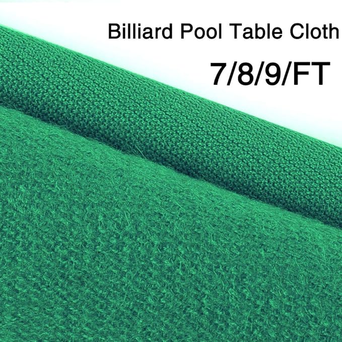 Boshen Worsted Blend Billiard Cloth Pool Table Felt Fast Speed for 7' 8' 9' Pool Table Pre Cut Bed & Rails
