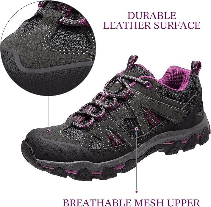 CAMELSPORTS Women's Hiking Shoes Breathable Trail Running Shoes Non-Slip Lightweight Outdoor Sneakers for Trekking Walking