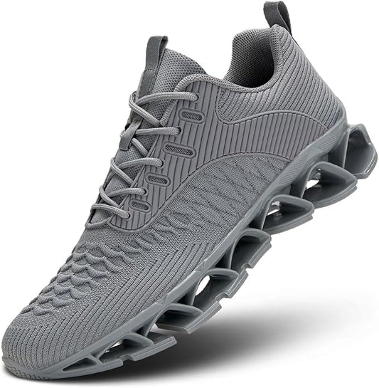 Men's Slip on Walking Running Shoes Blade Tennis Casual Fashion Sneakers Comfort Non Slip Work Sport Athletic Trainer