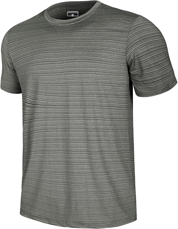 GEMYSE Men's Running Short Sleeve Shirt Sun Protection Quick Dry Moisture Wicking T-Shirts UPF 50+ for Workout
