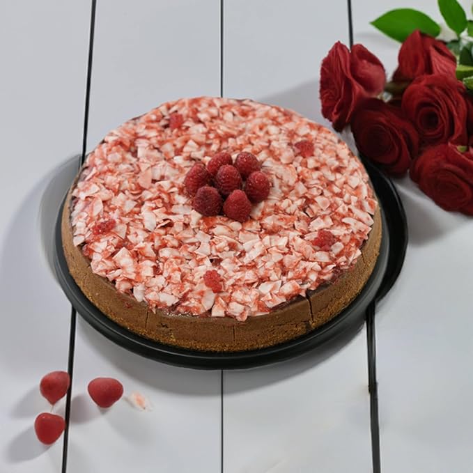 Andy Anand Sugar Free Raspberry Coconut Chocolate Cheesecake 9" - Luxurious Triple Chocolate Truffle, Zero Added Sugar, Handcrafted with Real California Cream Cheese (2.8 lbs)