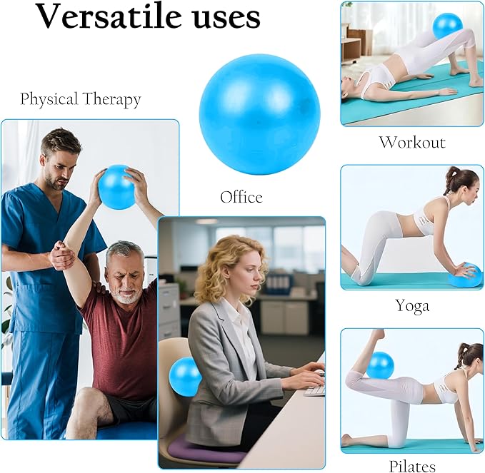 Pilates Ring Set – Magic Circle with Dual Padded Handles, Mini Exercise Ball & 5 Resistance Bands | Pilates Kit for Women | Home Workout Equipment for Full-Body Training & Fitness Set