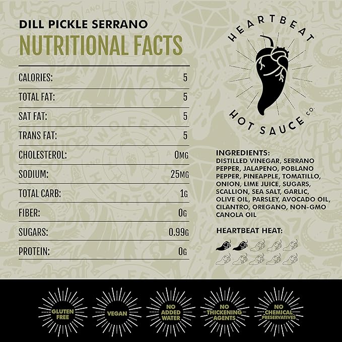 Heartbeat Hot Sauce Co. | Dill Pickle, 6 oz.